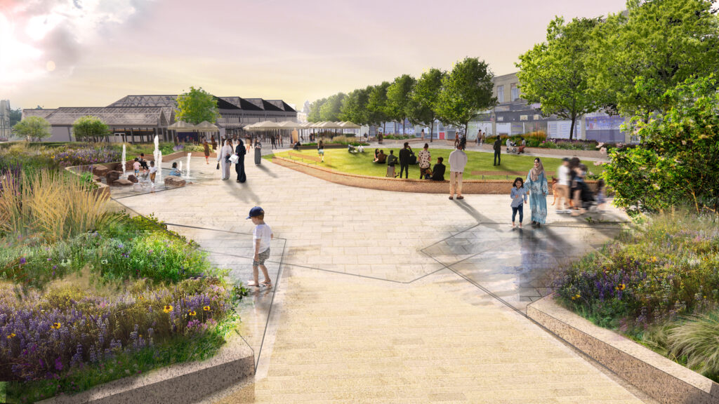 Dewsbury Market and Town Park Plan - View 1