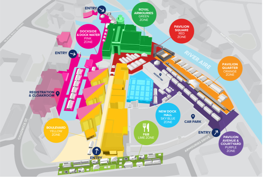 West Yorkshire Pavilion map